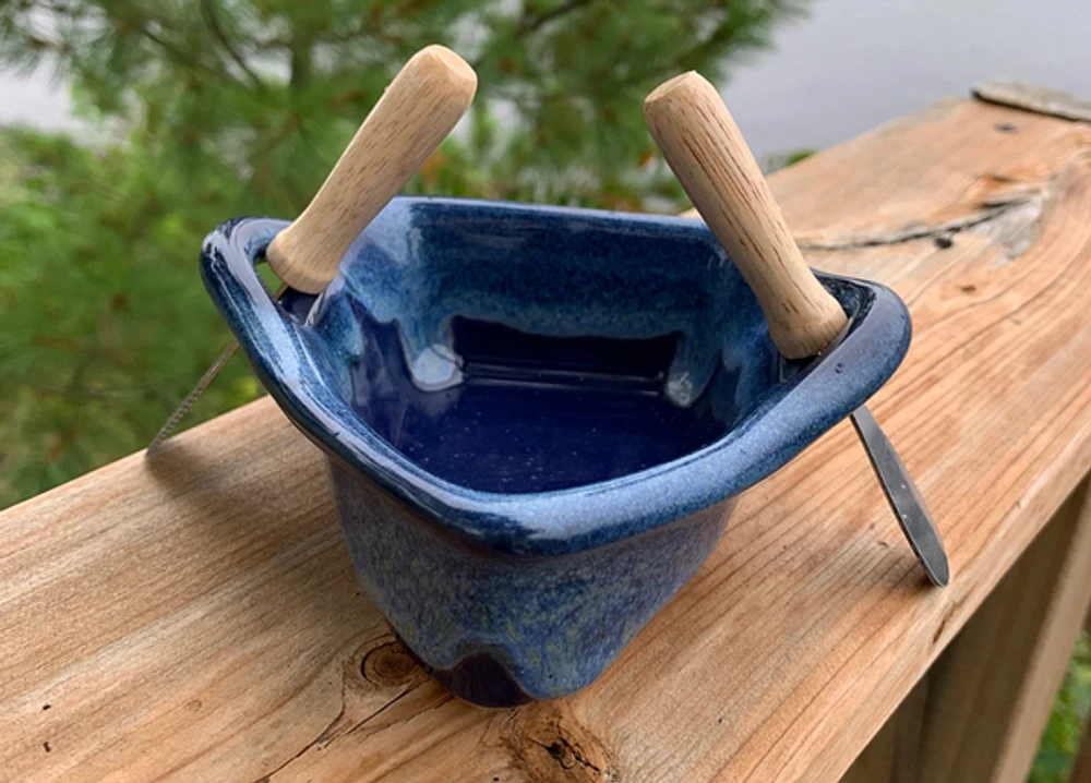 Rowboat Dip Pot - Northern Lights