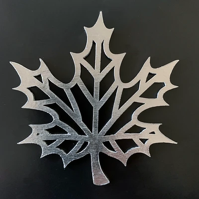 Maple Leaf Pewter Ornament & Coaster