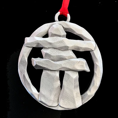 Inukshuk Pewter Ornament