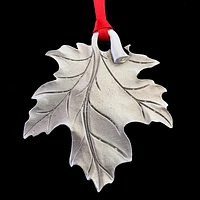 Maple Leaf Pewter Ornament