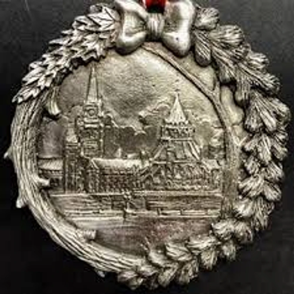 Canadian Parliament & Library Pewter Ornament