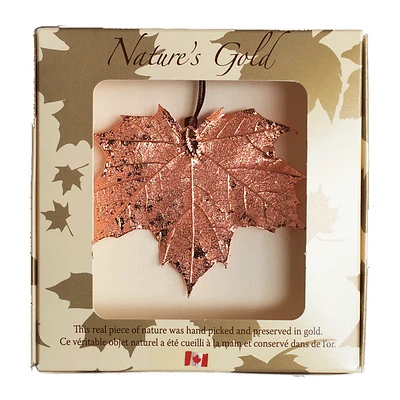 Maple Leaf Ornament - Copper