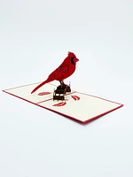 Red Cardinal 3D Pop-Up Art Card