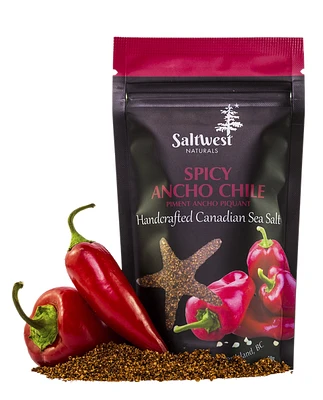 Organic Spicy Ancho Chile Sea Salt