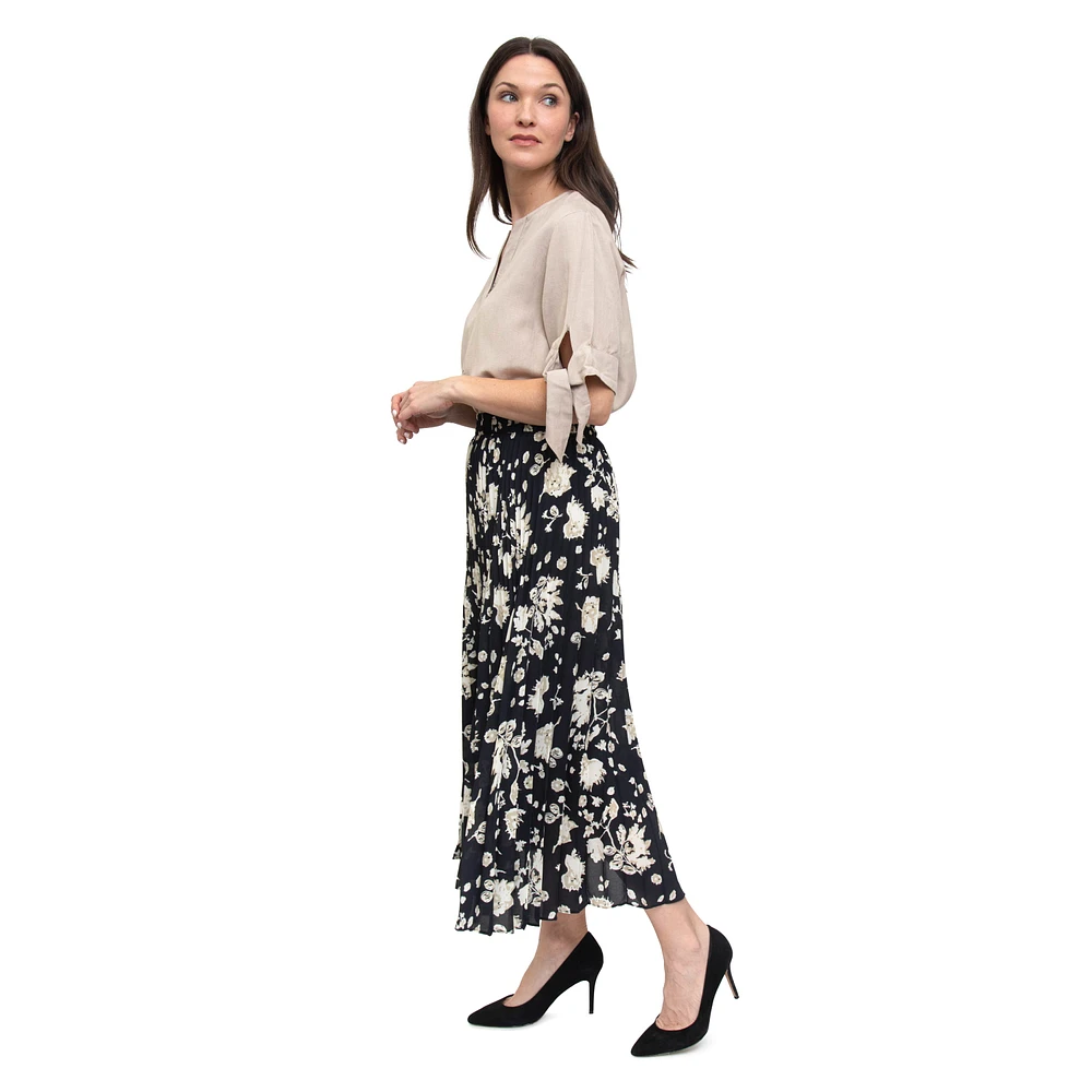 LINEA DOMANI FLORAL PRINTED SKIRT