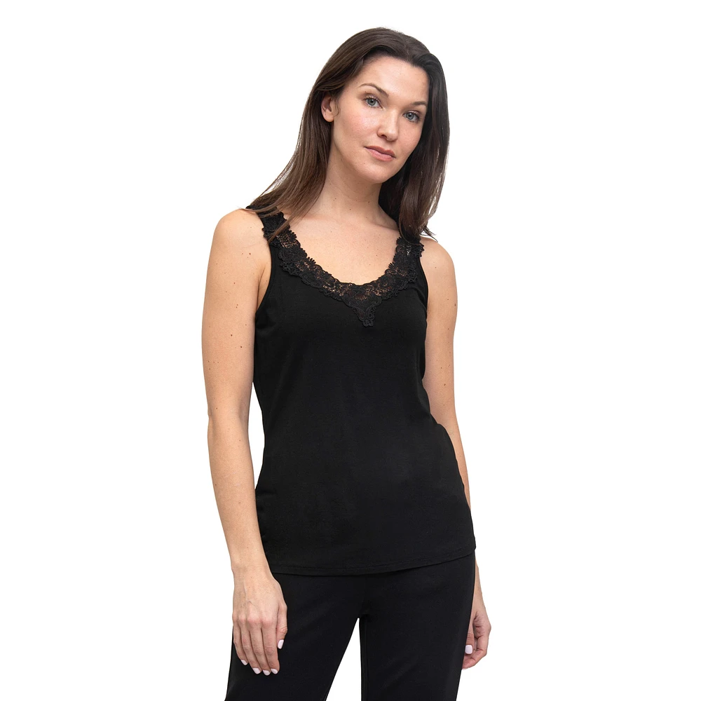 LINEA DOMANI CAMISOLE WITH LACE DETAIL