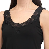 LINEA DOMANI CAMISOLE WITH LACE DETAIL