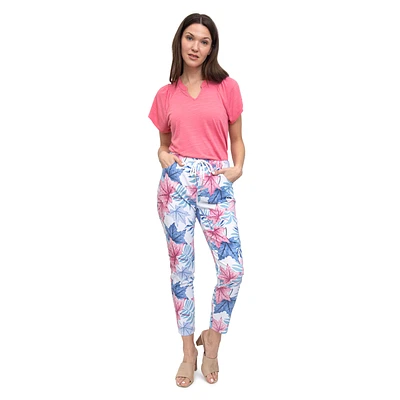 CRINKLED STRETCH LEAF PANT