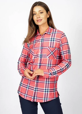 BLOUSE À CARREAUX