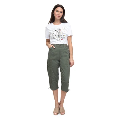 POINT ZERO TWILL CARGO CAPRI