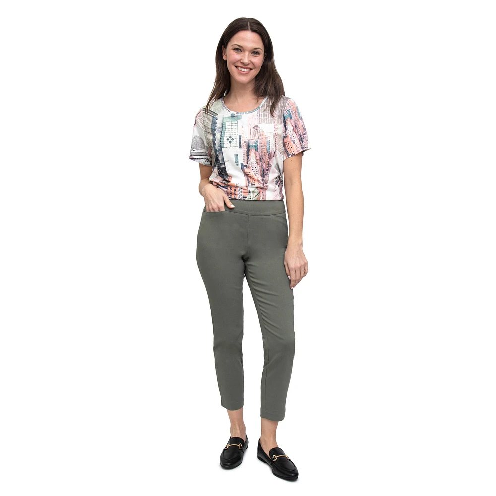 POINT ZERO PULL-ON CROP PANT 27