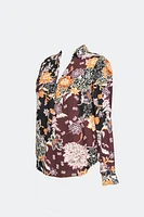 BLOUSE COL V IMPRIMÉE FLORAL