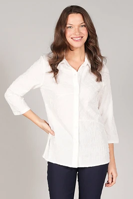 BLOUSE 3/4 SLV AVEC JACQUARD