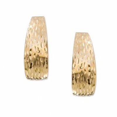 14K Gold Shrimp J-Hoop Earrings|Peoples Jewellers