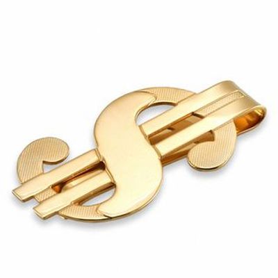 Gold-Tone Dollar Sign Money Clip|Peoples Jewellers