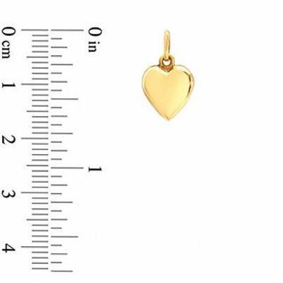 10K Gold Puffed Heart Charm|Peoples Jewellers