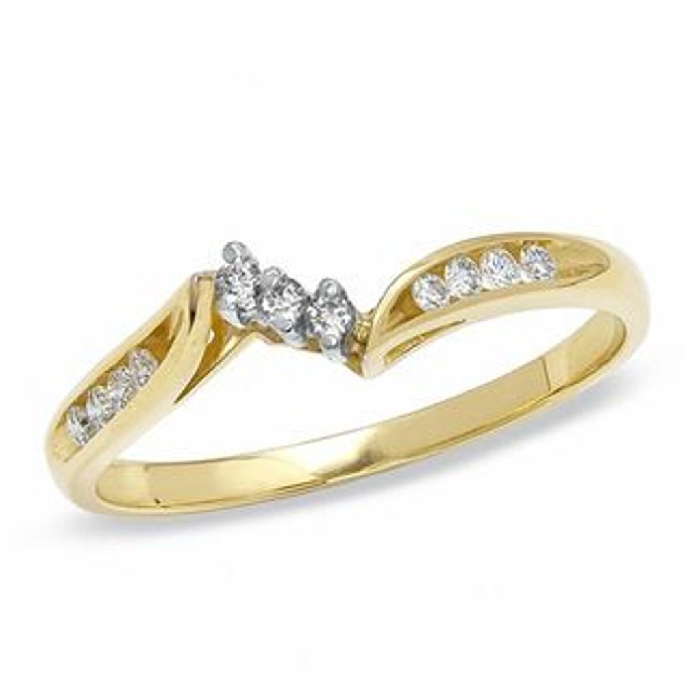 0.14 CT. T.W. Diamond Wedding Band in 14K Gold|Peoples Jewellers