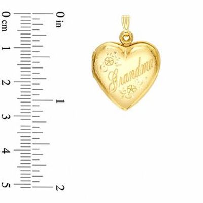 10K Gold Grandma Heart Locket|Peoples Jewellers