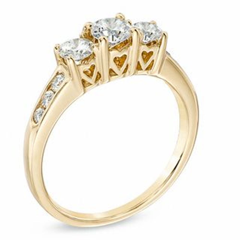 0.50 CT. T.W. Diamond Past Present Future® Ring in 14K Gold|Peoples Jewellers
