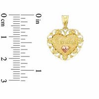 10K Two-Tone Gold Grandma Heart Charm|Peoples Jewellers