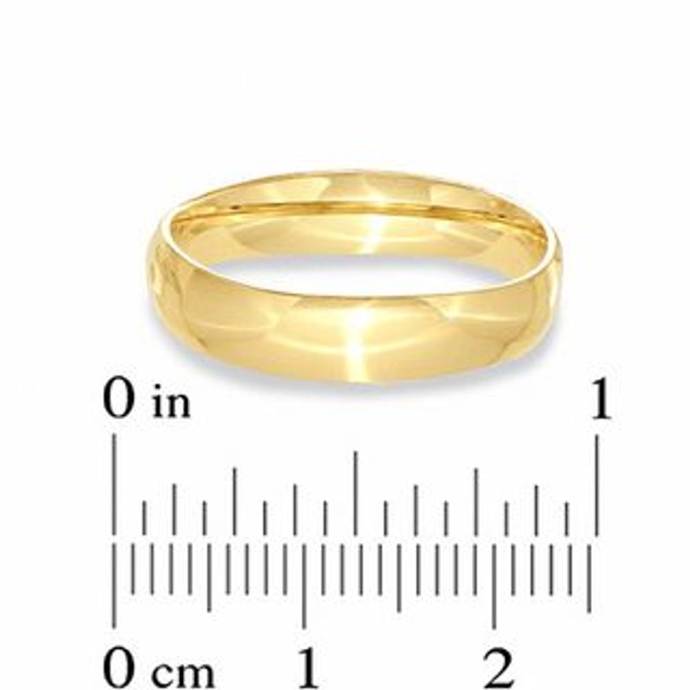 Ladies' 4.0mm Comfort Fit 14K Gold Wedding Band|Peoples Jewellers