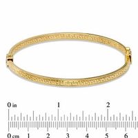 4.0mm Greek Key Bangle in Hollow 14K Gold|Peoples Jewellers