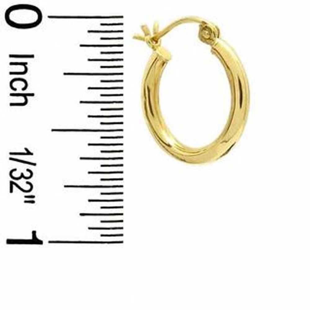 14K Gold 16mm Hoop Earrings|Peoples Jewellers