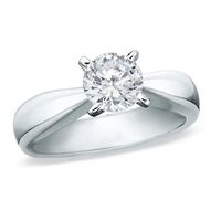 Celebration Canadian Lux® CT. Certified Diamond Solitaire Engagement Ring in 18K White Gold (I/VS2)|Peoples Jewellers