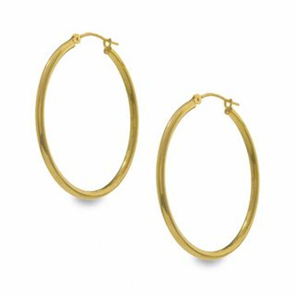 Medium Hoop Earrings in 14K Gold|Peoples Jewellers