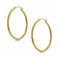 Medium Hoop Earrings in 14K Gold|Peoples Jewellers