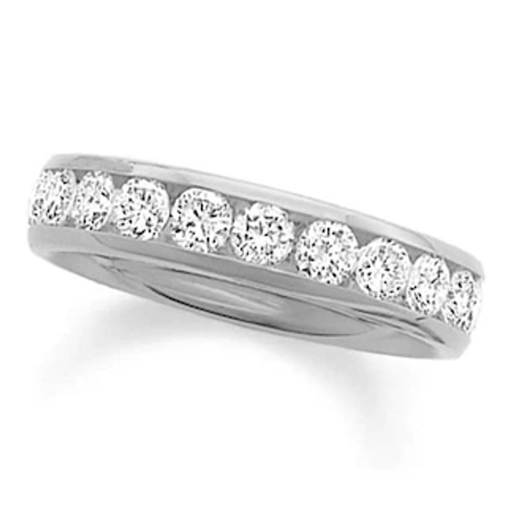 1.00 CT. T.W. Diamond Channel Band in 14K White Gold|Peoples Jewellers