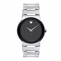 Men's Movado Safiro Watch with Black Museum Dial (Model: 0605803)|Peoples Jewellers