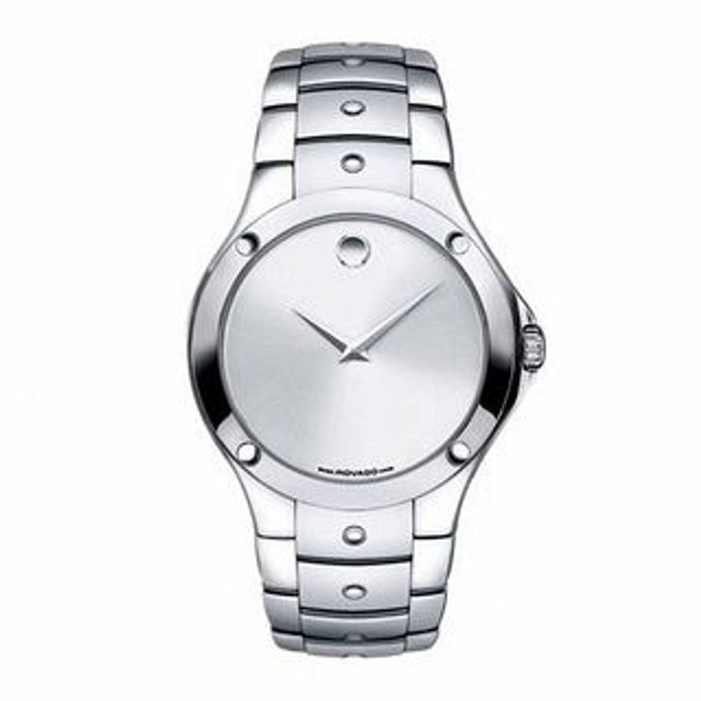 Men's Movado SE Stainless Steel Watch with Silver Dial (Model: 0605789)|Peoples Jewellers