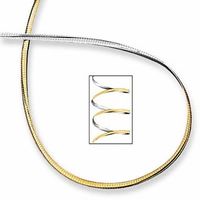 Reversible 2.0mm Omega Necklace in 10K Gold - 17"|Peoples Jewellers