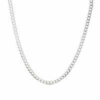 Men's 6.9mm Curb Chain Necklace in Sterling Silver - 22"|Peoples Jewellers