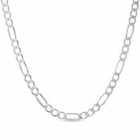 Men's 8.2mm Figaro Chain Necklace in Sterling Silver - 24"|Peoples Jewellers