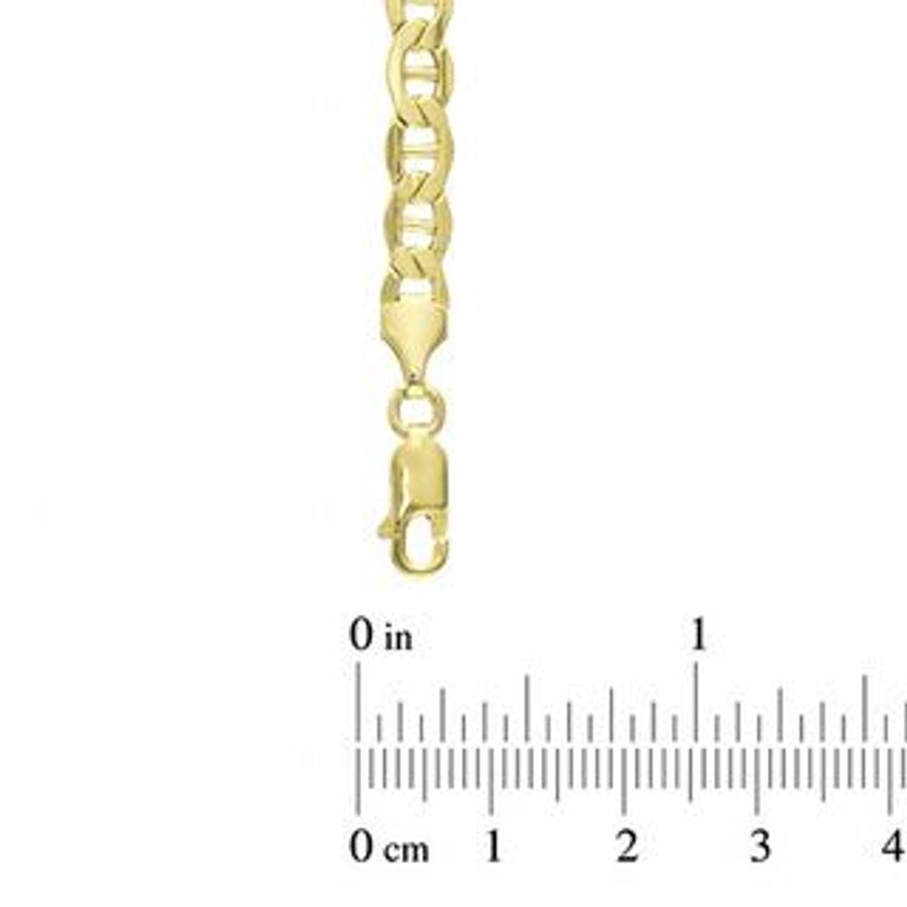 Men's 5.75mm Mariner Bar Chain Necklace in 10K Gold - 22"|Peoples Jewellers