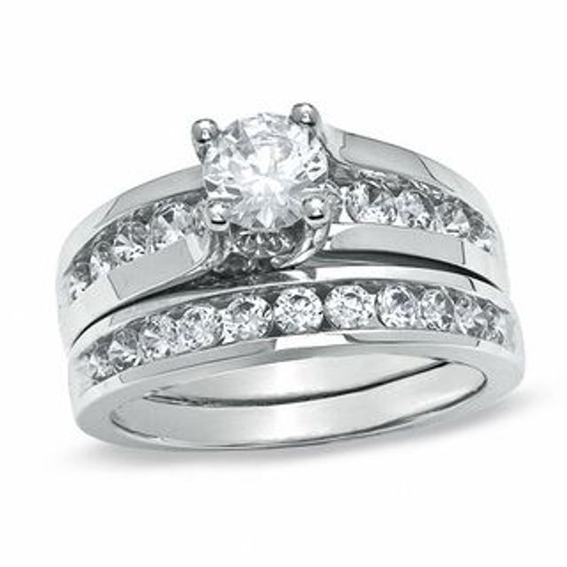 2.00 CT. T.W. Diamond Bridal Set in 14K White Gold|Peoples Jewellers