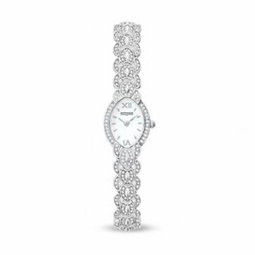 Ladies' Wittnauer Crystal Accent Watch with Oval Mother-of-Pearl Dial (Model: 10L022)|Peoples Jewellers