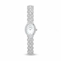 Ladies' Wittnauer Crystal Accent Watch with Oval Mother-of-Pearl Dial (Model: 10L022)|Peoples Jewellers