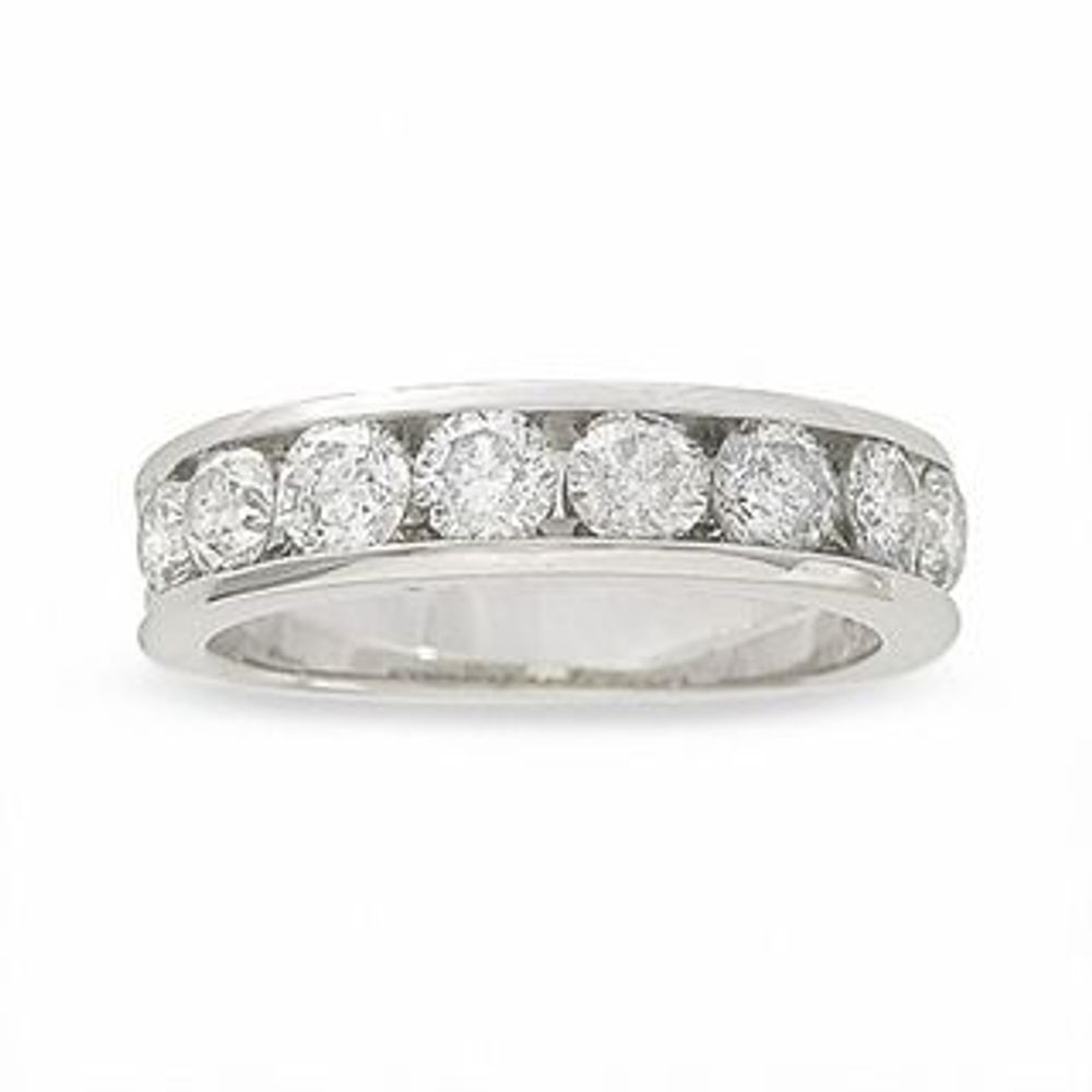1.50 CT. T.W. Diamond Channel Band in 14K White Gold|Peoples Jewellers