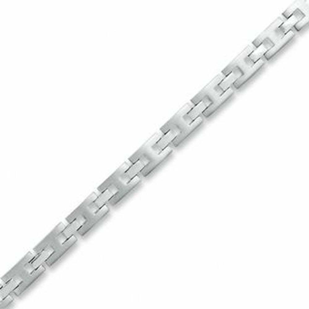 Men's 8.0mm Titanium Link Bracelet|Peoples Jewellers