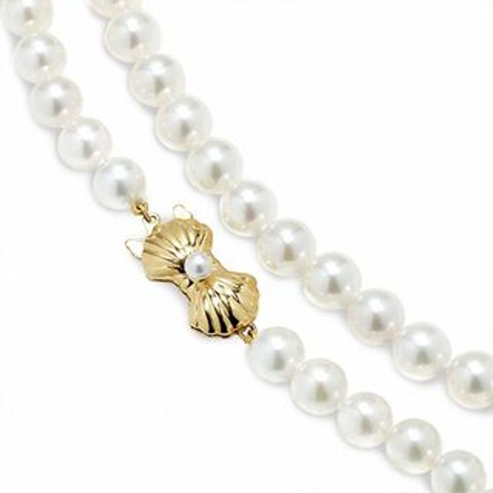 Blue Lagoon® by Mikimoto 6.5-7.0mm 22" Akoya Cultured Pearl Strand with 14K Gold Clasp|Peoples Jewellers