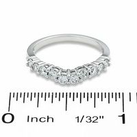 0.50 CT. T.W. Diamond Contour Wedding Band in 14K White Gold|Peoples Jewellers