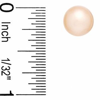9.0-10.0mm Pink Cultured Freshwater Pearl Stud Earrings in 14K Gold|Peoples Jewellers
