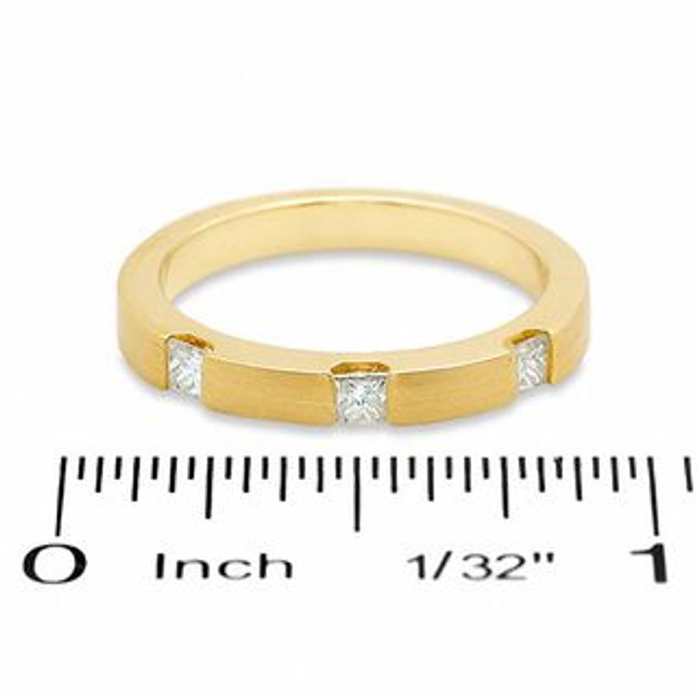 0.33 CT. T.W. Princess-Cut Diamond Stack Band in 14K Gold|Peoples Jewellers