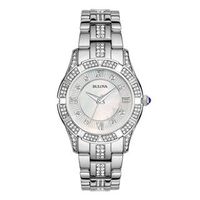 Ladies' Bulova Crystal Accent Watch with Mother-of-Pearl Dial (Model: 96L116)|Peoples Jewellers