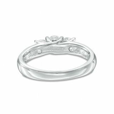 1.00 CT. T.W. Diamond Three Stone Ring in 10K White Gold|Peoples Jewellers