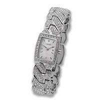 Ladies' DKNY Crystal Accent Watch with Rectangle Mother-of-Pearl Dial (Model: NY4411)|Peoples Jewellers