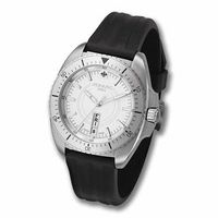 Men's Zodiac Speed Dragon Watch with Silver Dial and Black Rubber Strap (Model: ZO5500)|Peoples Jewellers